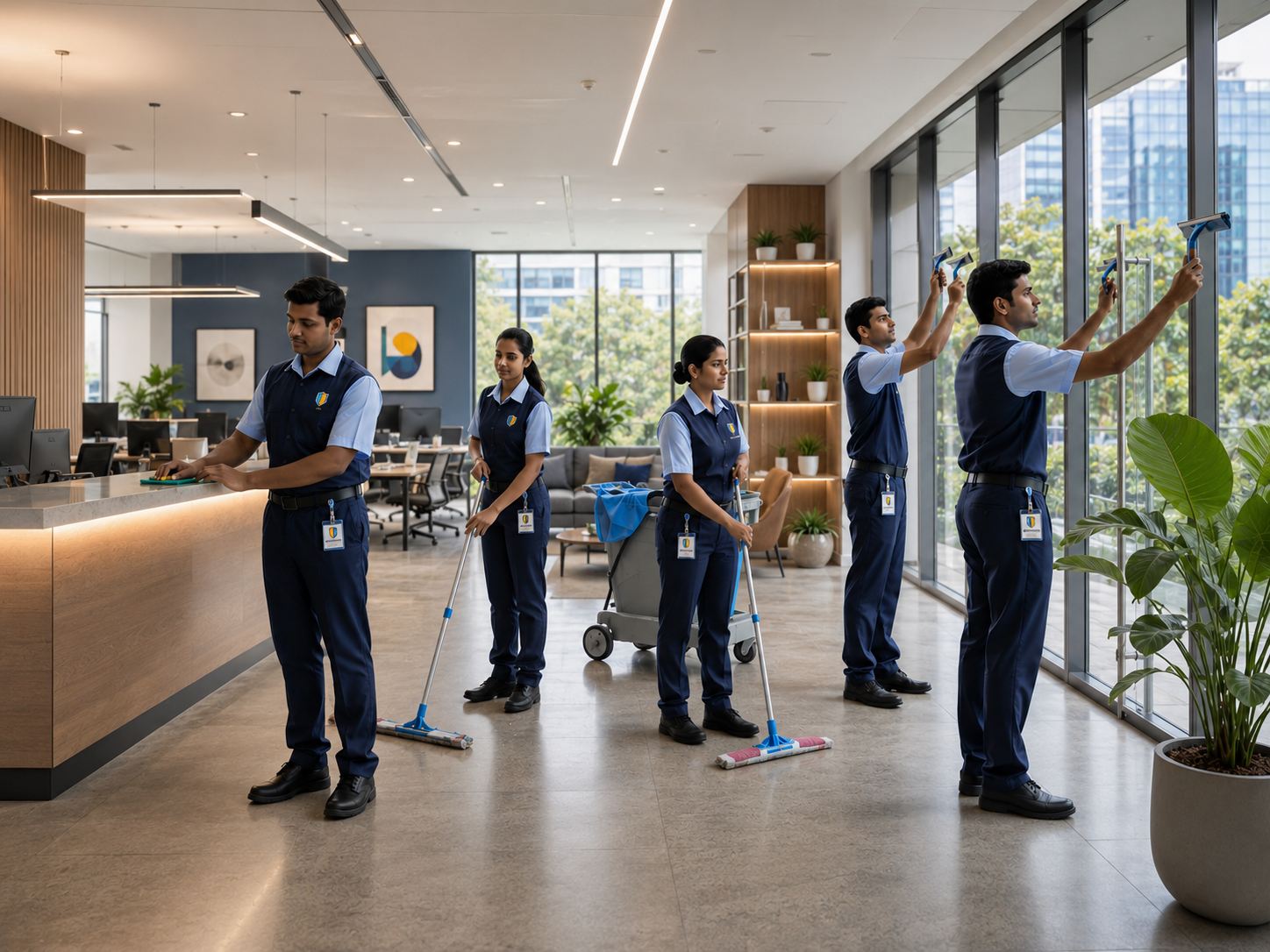 Housekeeping staff coordination